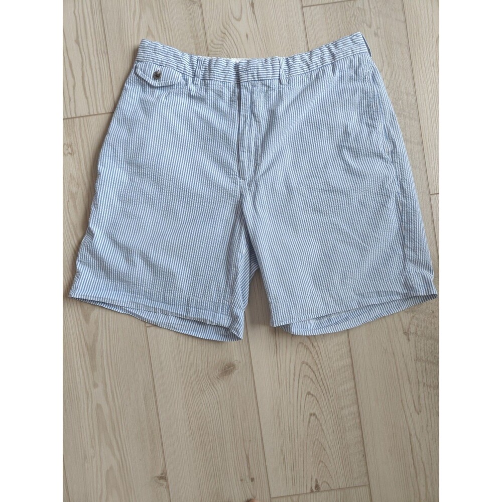 Vintage Polo Golf Ralph Lauren Mens Shorts 34 Cotton Seersucker